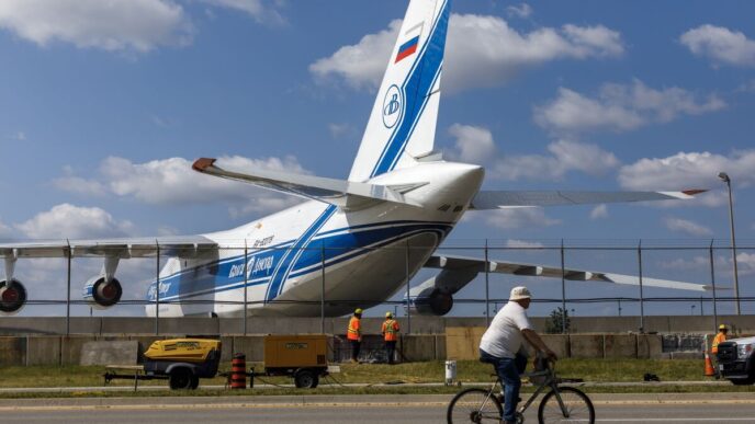 confisco de avião russo — foto ilustrativa