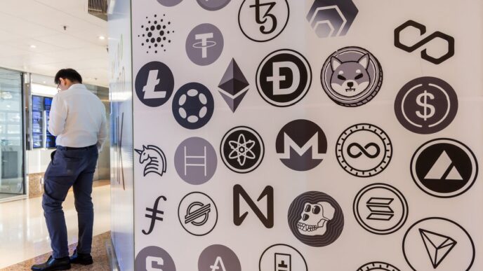 Altcoins em baixa — foto ilustrativa