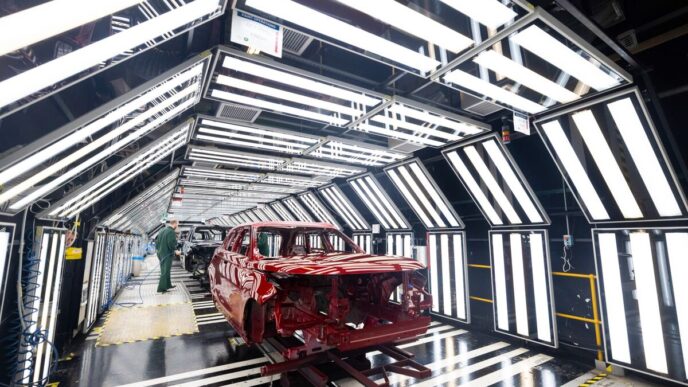 Produção de carros Reino Unido — foto ilustrativa