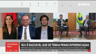Ministro Rui Costa em entrevista, discutindo planos para a tarifa zero no transporte público.