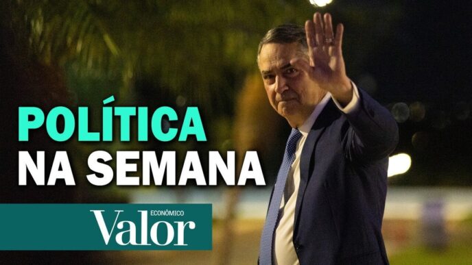 Ministro Luís Roberto Barroso em atividade no Supremo Tribunal Federal.
