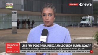 Ministro Luiz Fux em julgamento do STF, com o pedido de transferência para a Segunda Turma em foco.