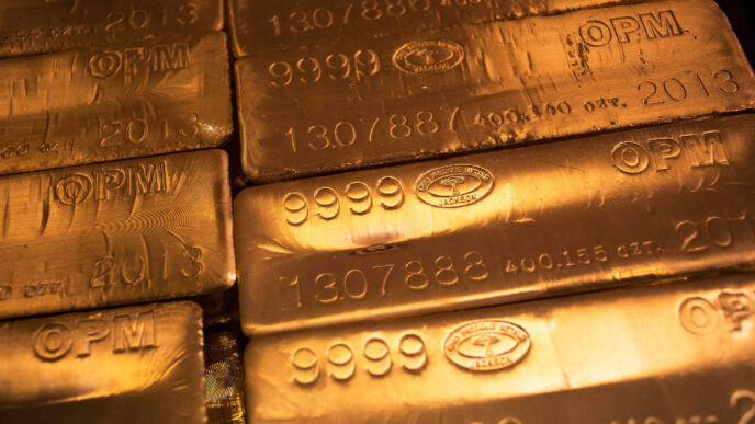 Mineradoras de ouro superam bitcoin e IA — foto ilustrativa