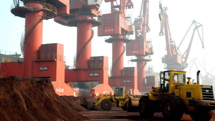 Economia chinesa desacelera exportação terras raras — foto ilustrativa