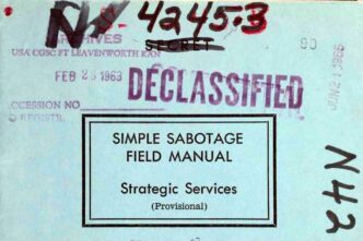 Manual de Sabotagem dos EUA — foto ilustrativa