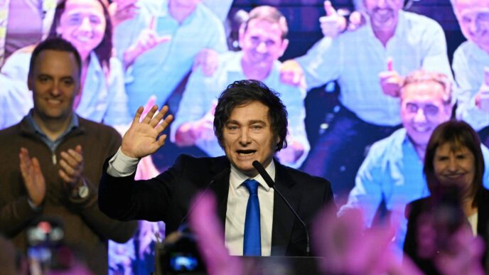 Vitória de Milei na Argentina — foto ilustrativa