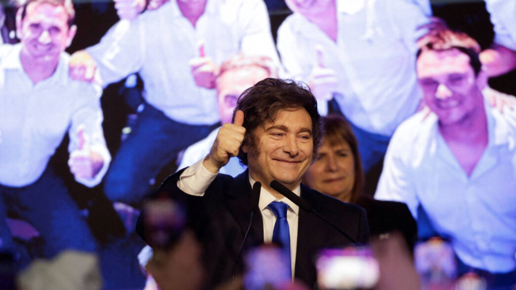 Vitória de Javier Milei na Argentina — foto ilustrativa