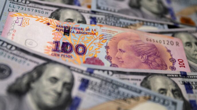 Argentina peso — foto ilustrativa
