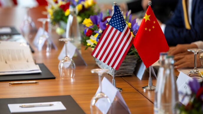 negociações comerciais EUA China — foto ilustrativa