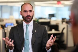 Eduardo Bolsonaro rejeição — foto ilustrativa