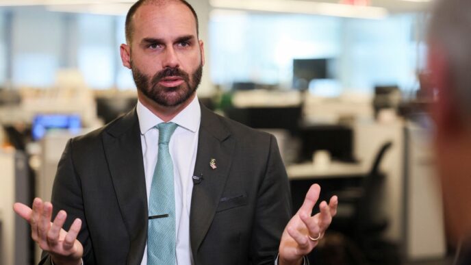 Eduardo Bolsonaro rejeição — foto ilustrativa