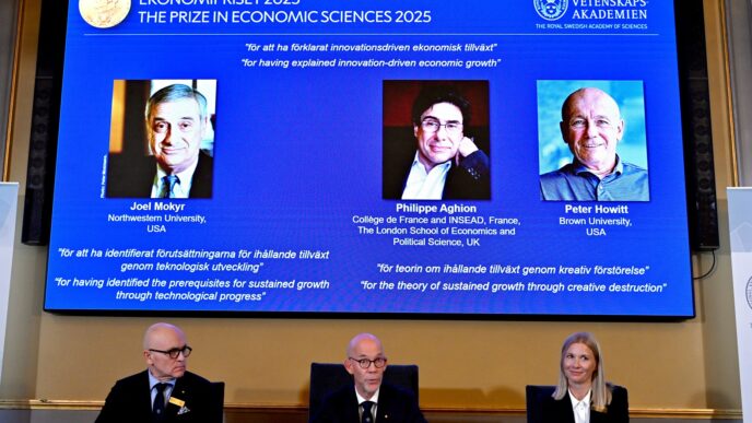 Nobel de Economia 2025 — foto ilustrativa