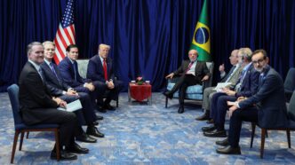 Encontro entre Lula e Trump — foto ilustrativa