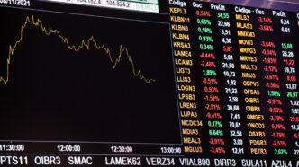 Gráfico de fluxo de investidores na Bolsa de Valores, mostrando aportes estrangeiros em 29 de outubro.