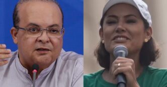 Michelle Bolsonaro e Ibaneis Rocha Senado DF — foto ilustrativa