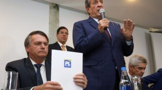 Valdemar Costa Neto, presidente do PL, em evento político.