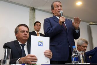 Valdemar Costa Neto, presidente do PL, em evento político.