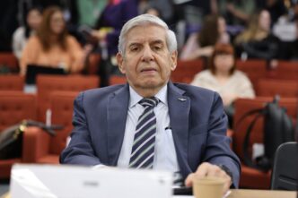 General Augusto Heleno em audiência no STF referente à trama golpista.