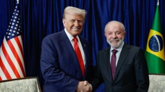 Lula e Trump — foto ilustrativa
