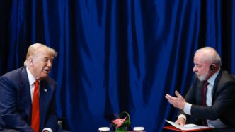 Lula e Trump — foto ilustrativa