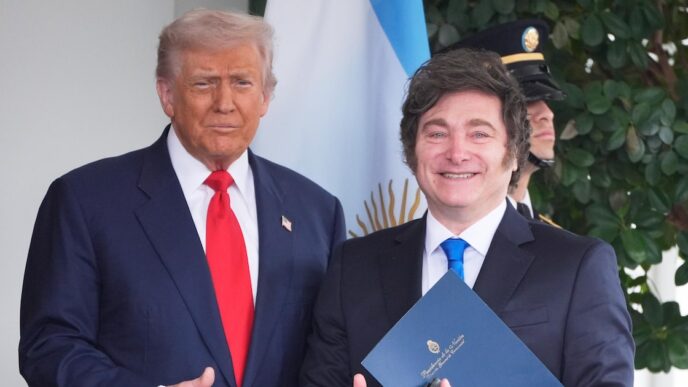 ajuda de Trump à Argentina — foto ilustrativa
