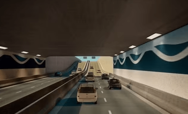túnel Santos-Guarujá — foto ilustrativa