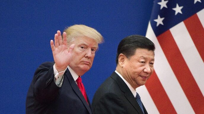 China vencendo guerra comercial — foto ilustrativa