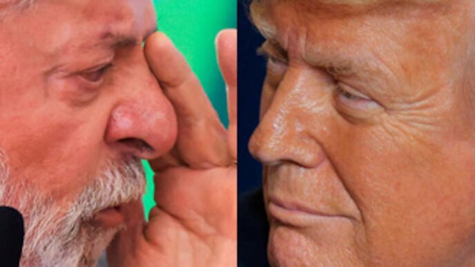 Lula e Trump — foto ilustrativa