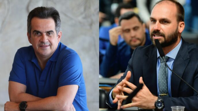 Ciro Nogueira e Eduardo Bolsonaro — foto ilustrativa