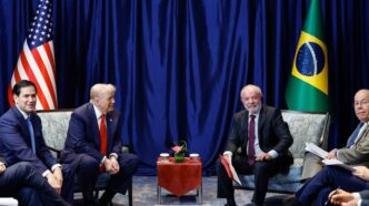 Lula e Trump — foto ilustrativa