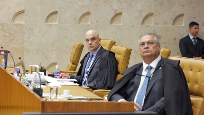 Alexandre de Moraes investiga críticas a Flávio Dino — foto ilustrativa