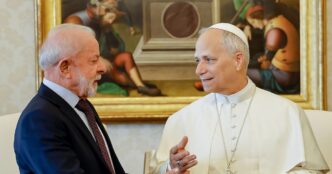 Lula se encontra com o papa Leão XIV — foto ilustrativa