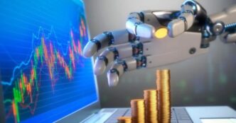 robô de IA milionário criptomoedas — foto ilustrativa