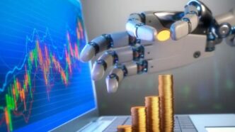 robô de IA milionário criptomoedas — foto ilustrativa