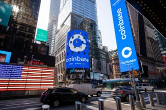 Ações da Coinbase — foto ilustrativa