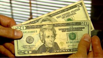 Dólar em queda — foto ilustrativa