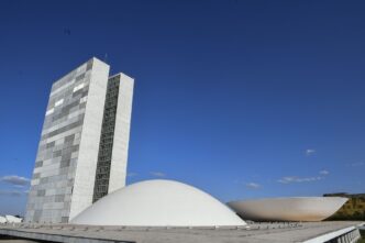 Congresso Nacional em Brasília, sede da Câmara dos Deputados onde se discute a reforma eleitoral com voto distrital misto.