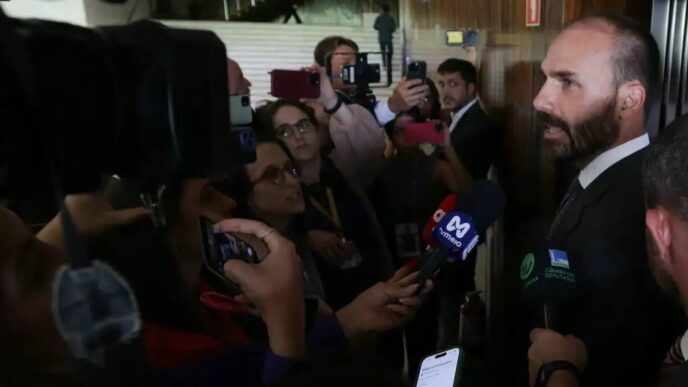 Eduardo Bolsonaro critica chanceler — foto ilustrativa