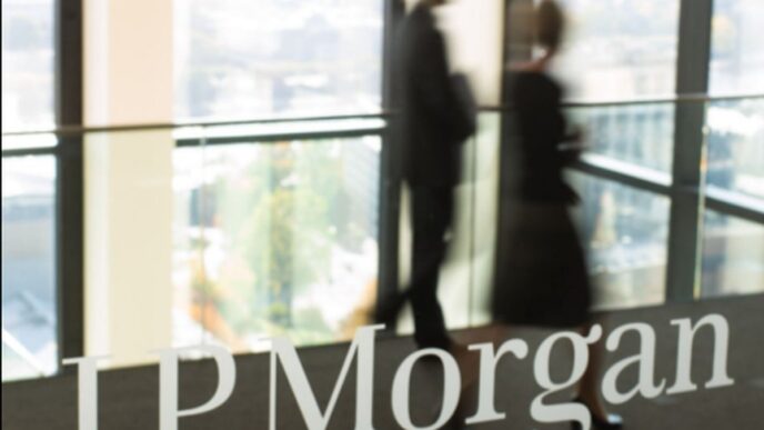 Gráfico do lucro do J.P. Morgan no terceiro trimestre de 2025, destacando o aumento de 12%.