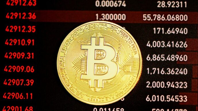 Bitcoin e criptos derretem — foto ilustrativa