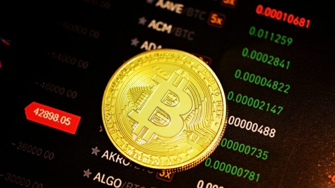 Bitcoin sobe — foto ilustrativa