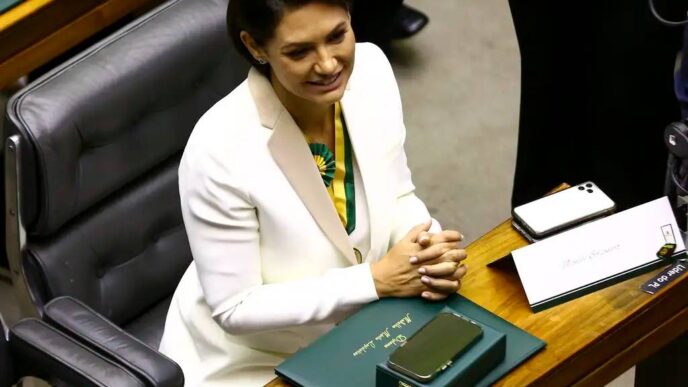 Michelle Bolsonaro critica Lula e Janja — foto ilustrativa