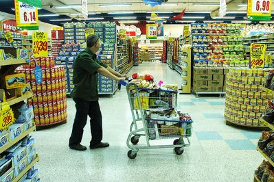 Consumo em supermercados — foto ilustrativa