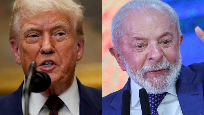 Lula e Trump na Malásia — foto ilustrativa