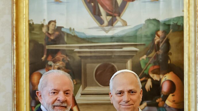Lula encontra Papa Leão XIV — foto ilustrativa