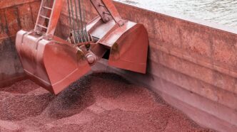 minério de ferro — foto ilustrativa