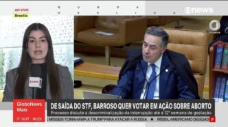 Ex-ministro Luís Roberto Barroso em sessão do STF, em nota sobre pedido da CNBB para anular seu voto em ação sobre aborto.