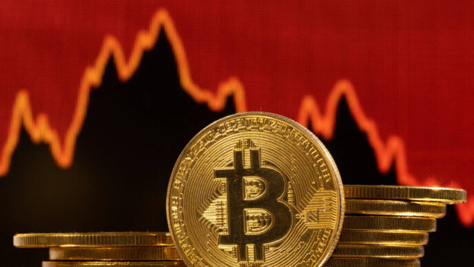 Bitcoin recua mais de 7% — foto ilustrativa