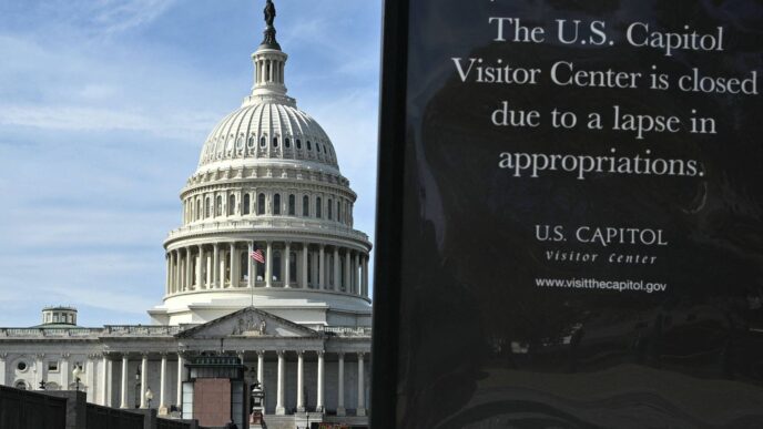 Paralisação do governo dos EUA — foto ilustrativa
