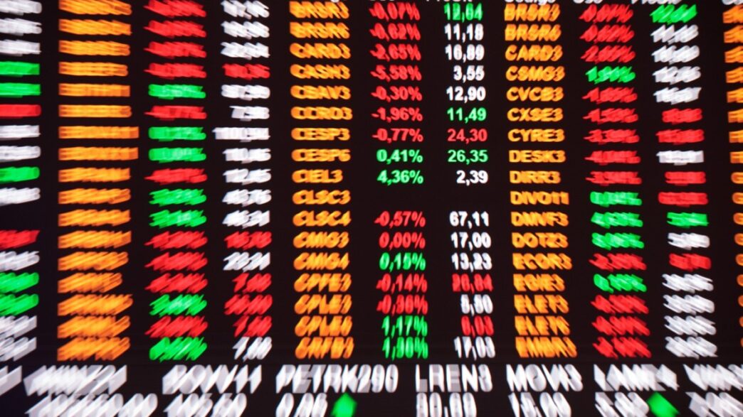 Gráfico de movimentação da Bolsa de Valores brasileira com foco em investimentos estrangeiros.